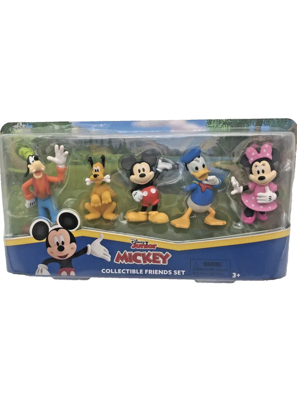 Mickey Mouse Collectible Friends Set Minnie Donald Pluto Goofy Disney Jr 5 figs